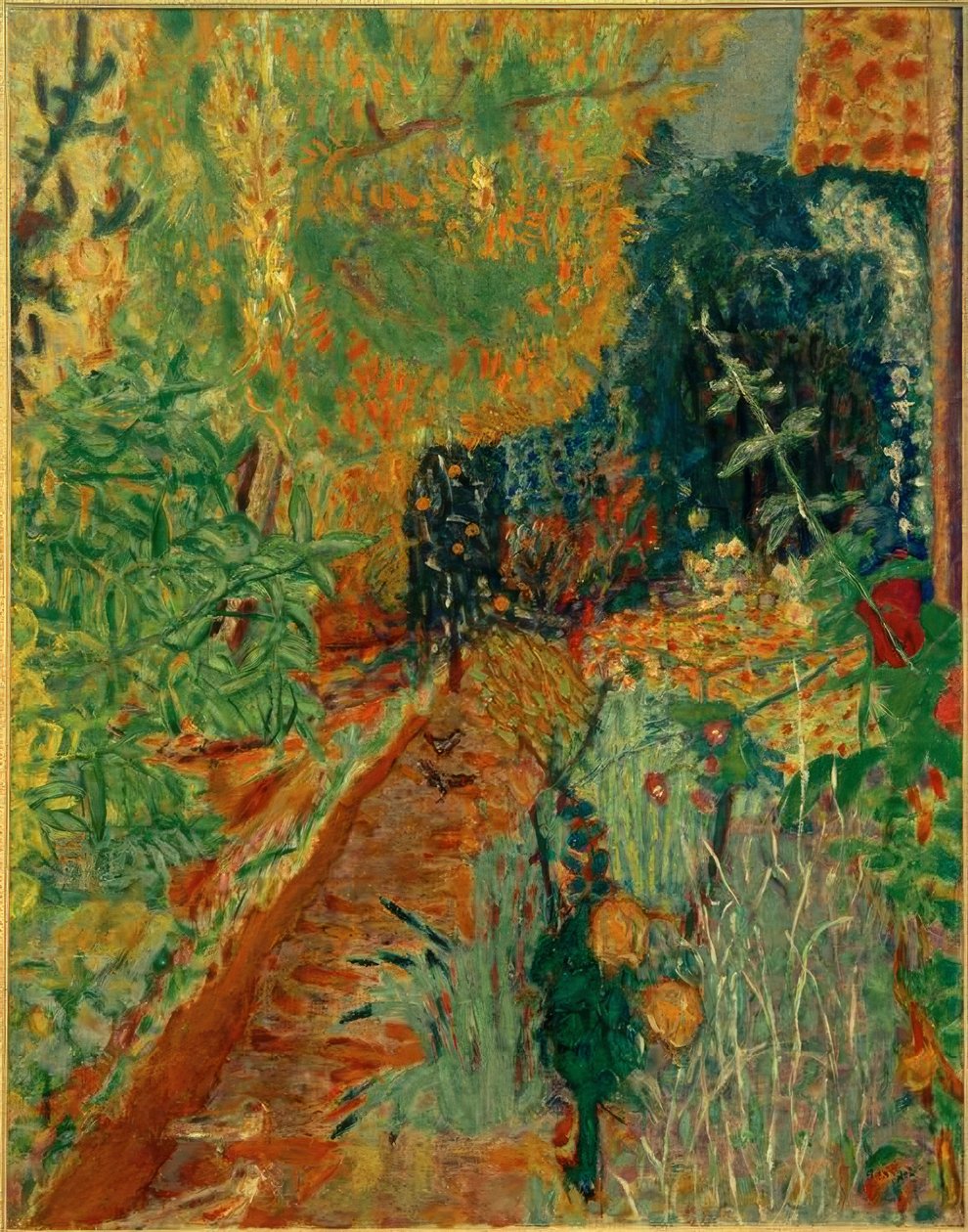 ピエール・ボナール、『庭に面した広いダイニング』、希少画集画、状態良好 庭 | ピエール・ボナール